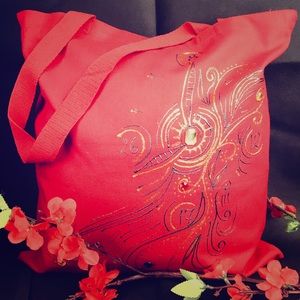 Hand painted tote bag